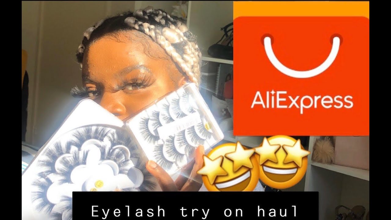 ALIEXPRESS EYELASH TRY ON HAUL // affordable ( $2 - $5)