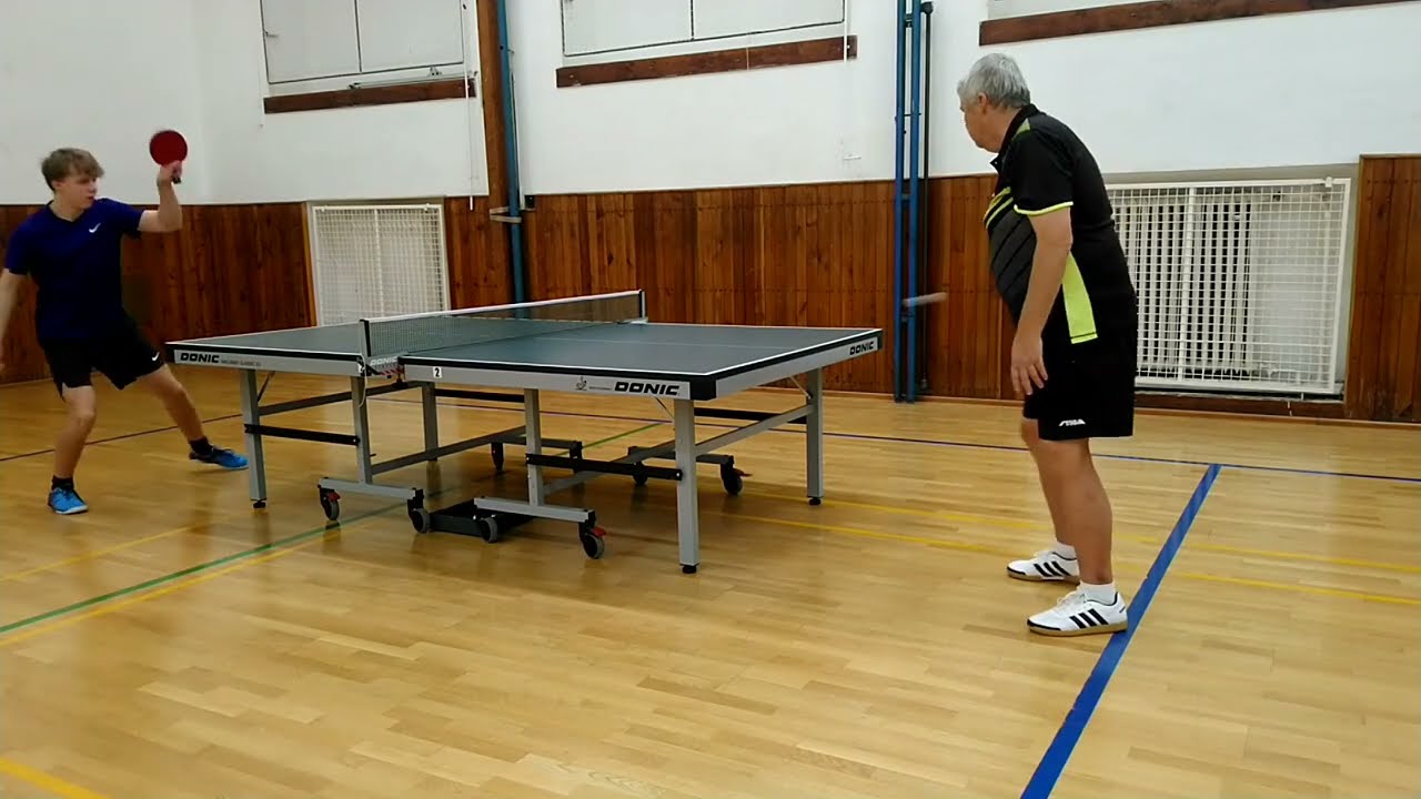 Týnec nad Sázavou - Sokol Pyšely A stolní tenis zápas OP1, 2023-12-15