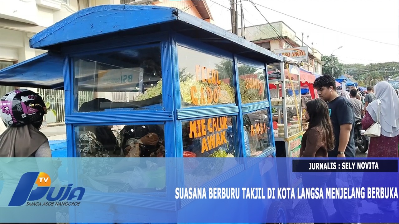 Suasana Berburu Takjil di Kota Langsa Menjelang Berbuka