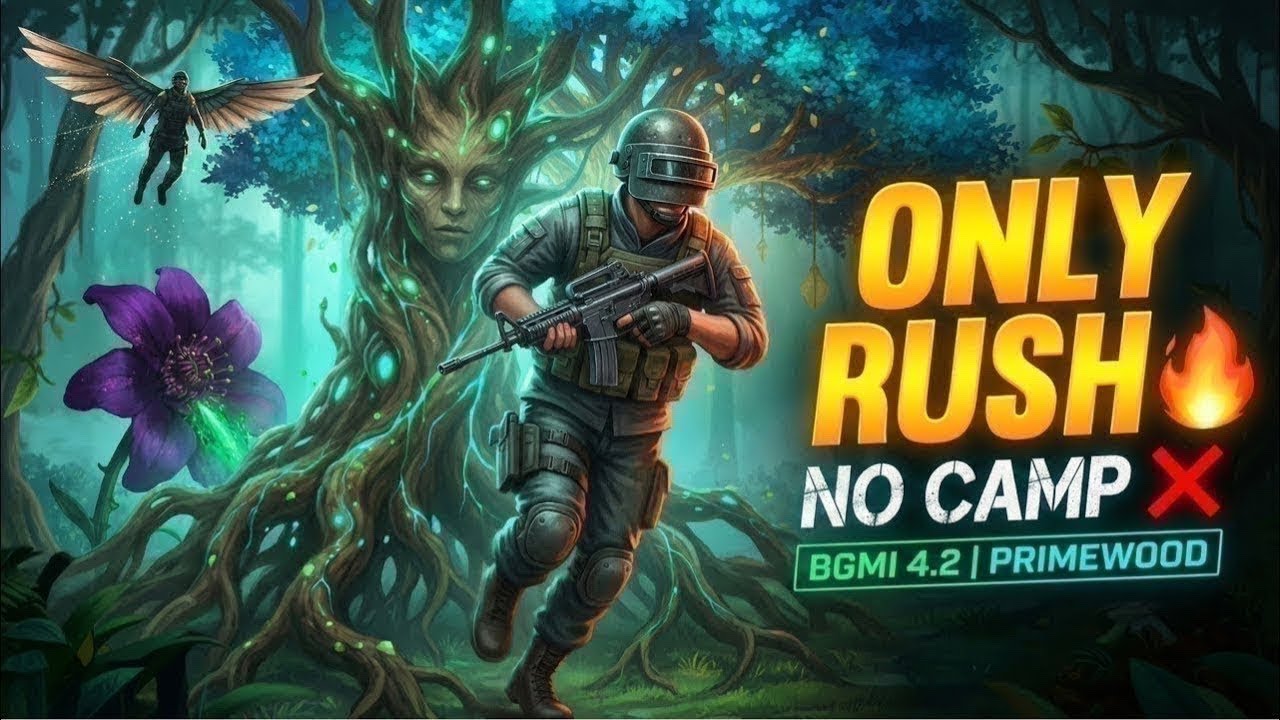No Camp ❌ Only RUSH I BGMI LIVE ( DAY 7)