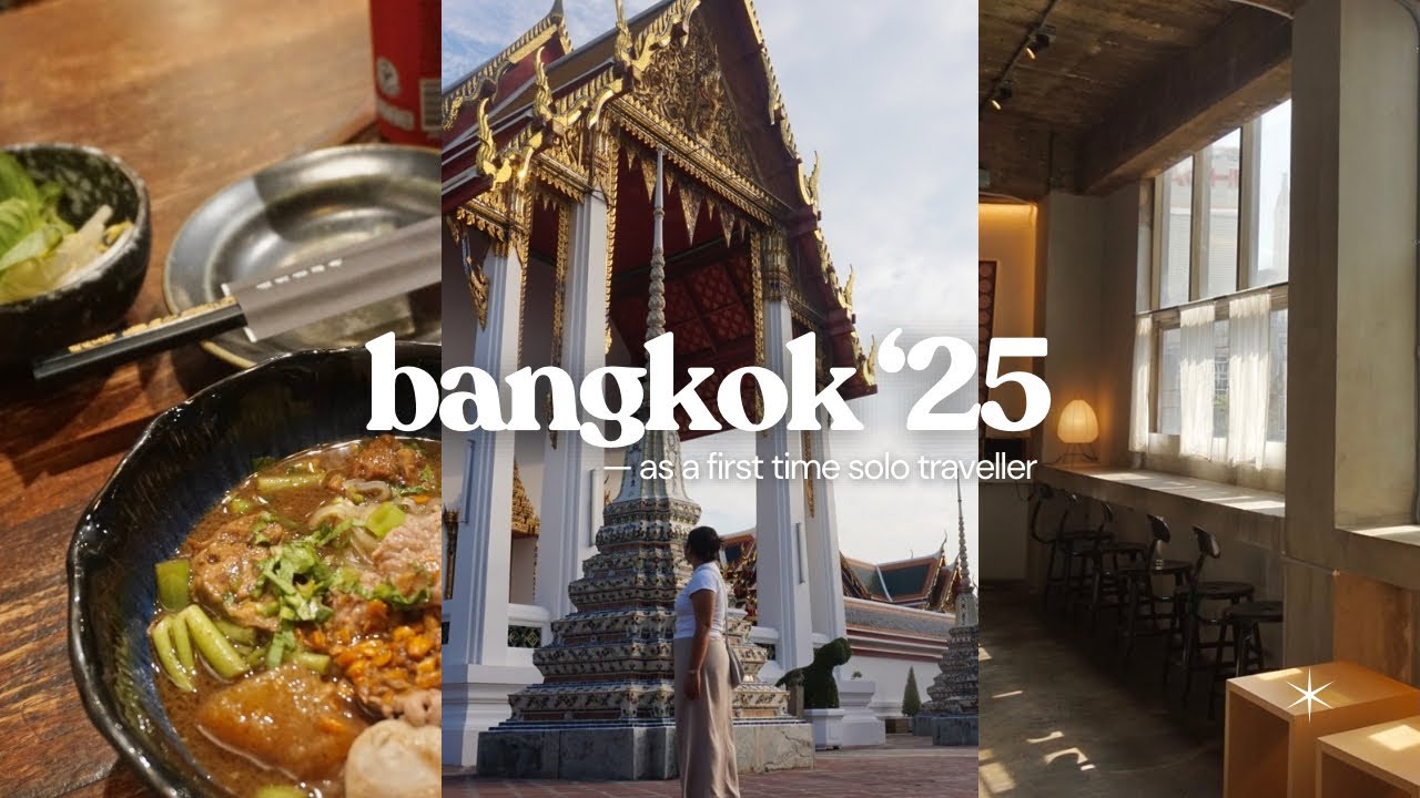 first solo trip in bangkok 🇹🇭 michelin guide food crawl, shopping and a lot more!