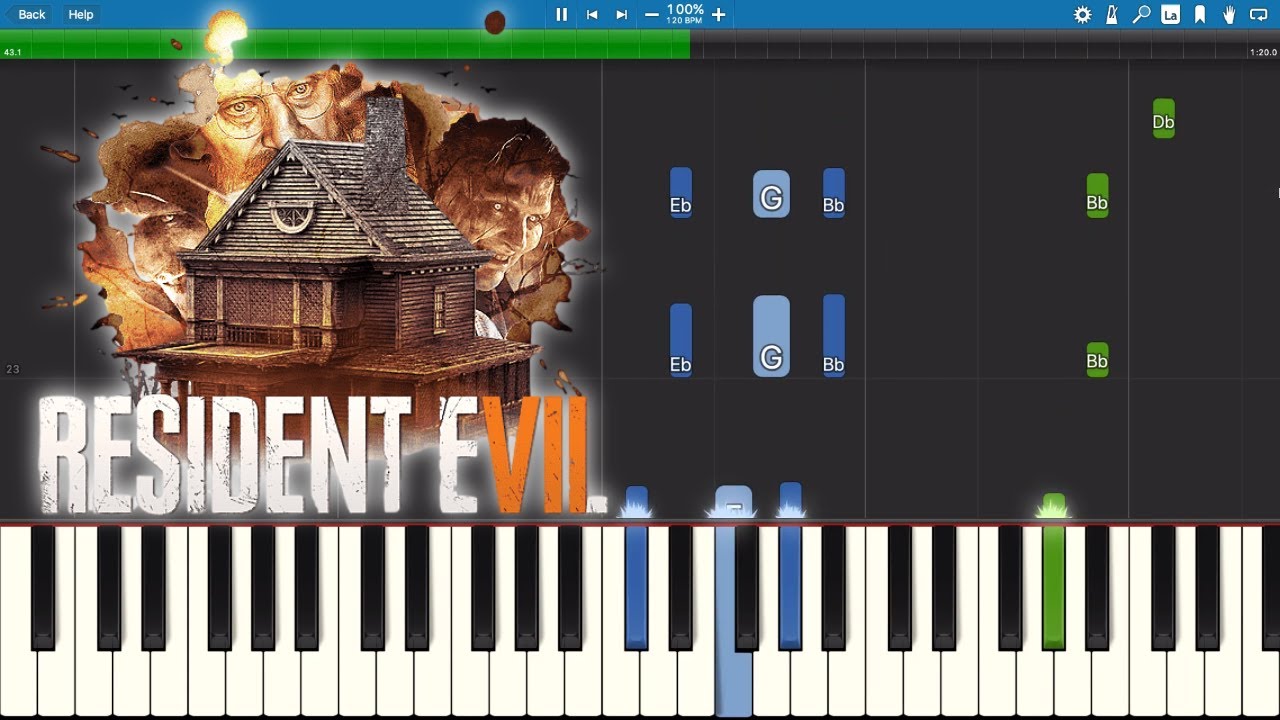 Go Tell Aunt Rhody - EASY Piano Tutorial - Resident Evil 7
