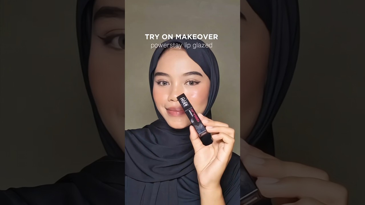 try on lip glazed make over 🎀💋 #lipglaze #makeup #makeover #masukberandayoutube