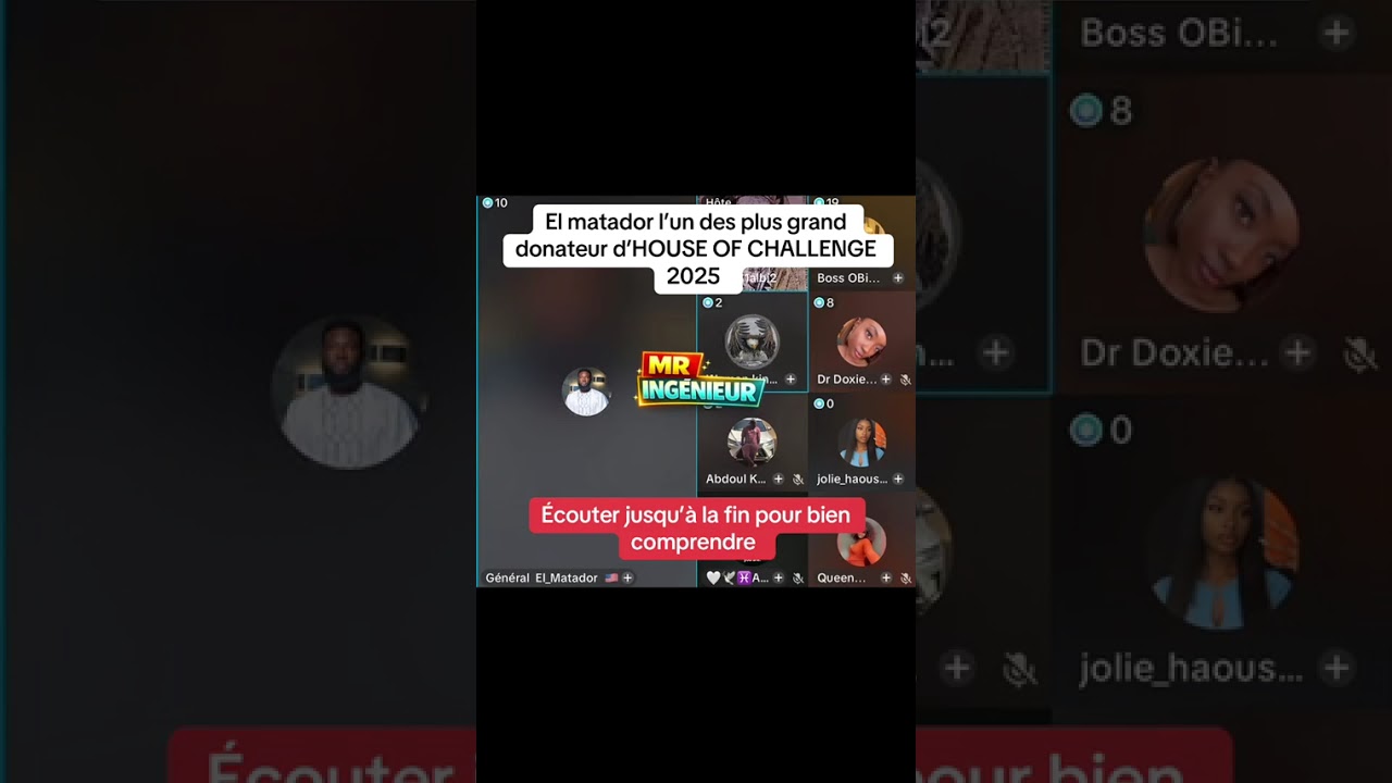 El matador l’un des plus grand donateur de House of challenge 2025 donne donne son avis et Estimatio