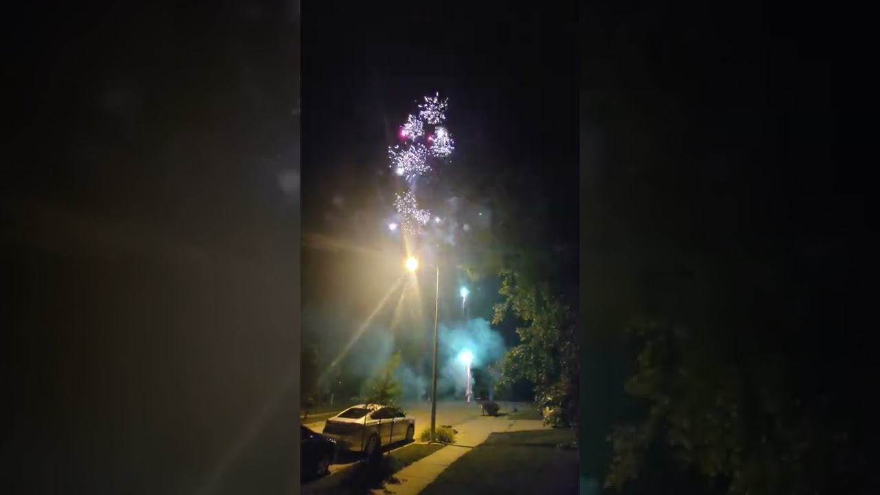 Insane fireworks display by my neighbors!
