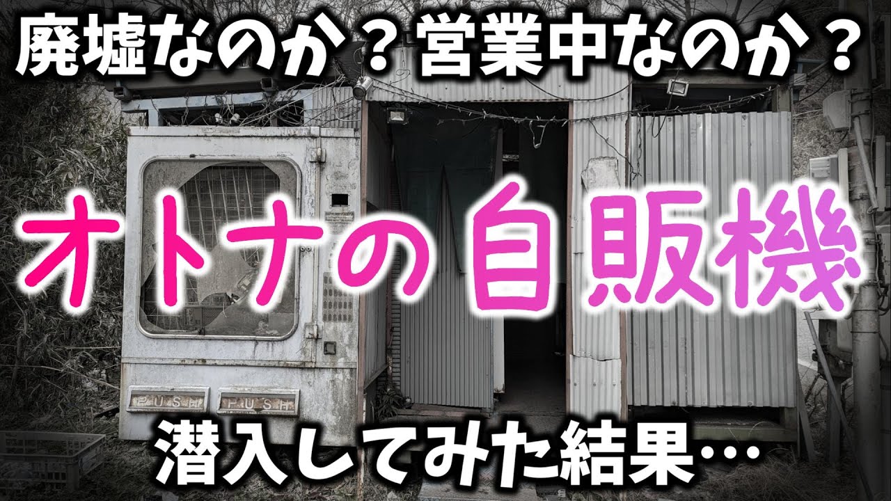 山間部にあるボロボロでゴミだらけの「オトナの自販機」は廃墟なのか営業中なのか、潜入調査した結果…。