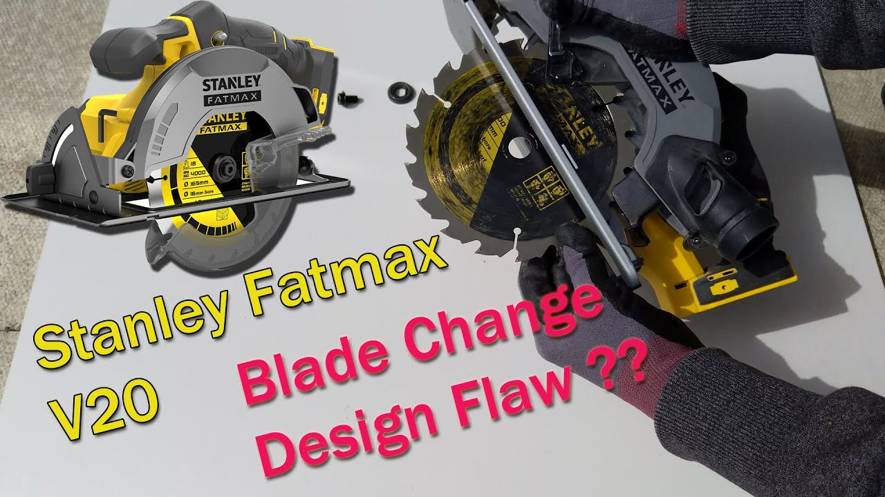 Замена лезвия на аккумуляторной дисковой пиле Stanley FatMax V20 18 В 165 мм #Stanley #Fatmax