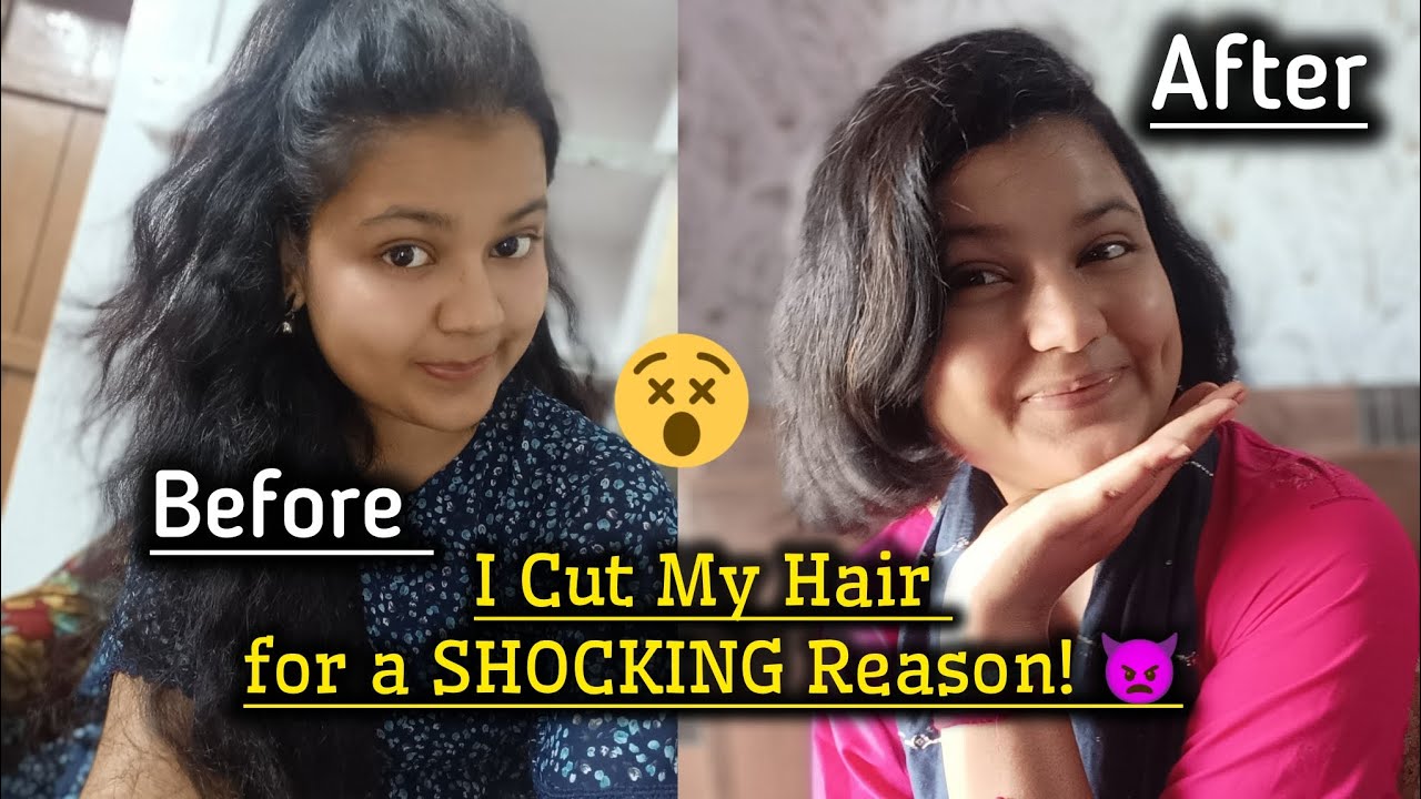 I Cut My Hair for a SHOCKING Reason!🫣👿 #hairtransformation #shorthair 