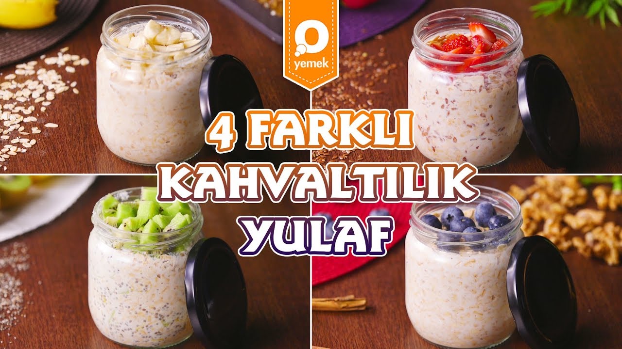 4 Farklı Kahvaltılık Yulaf - Kahvaltı Tarifleri