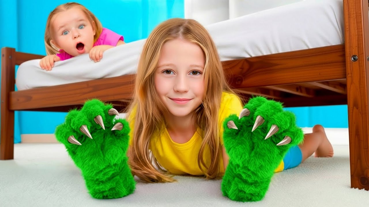 Nastya and no more Monsters at Bedtime