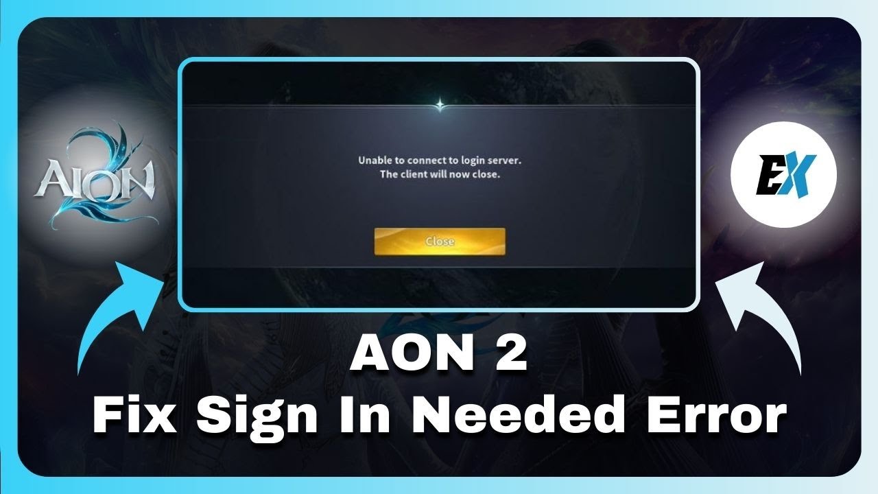 how to fix the &ldquo;AON 2 unable to connect to login server&rdquo; Error -  AON 2 Not Connecting