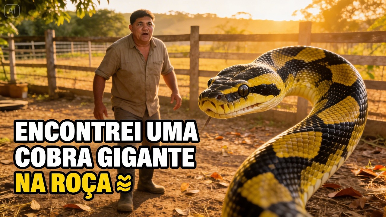 Eu Encontrei A COBRA Mais GIGANTE Da Roça. Veja como foi!