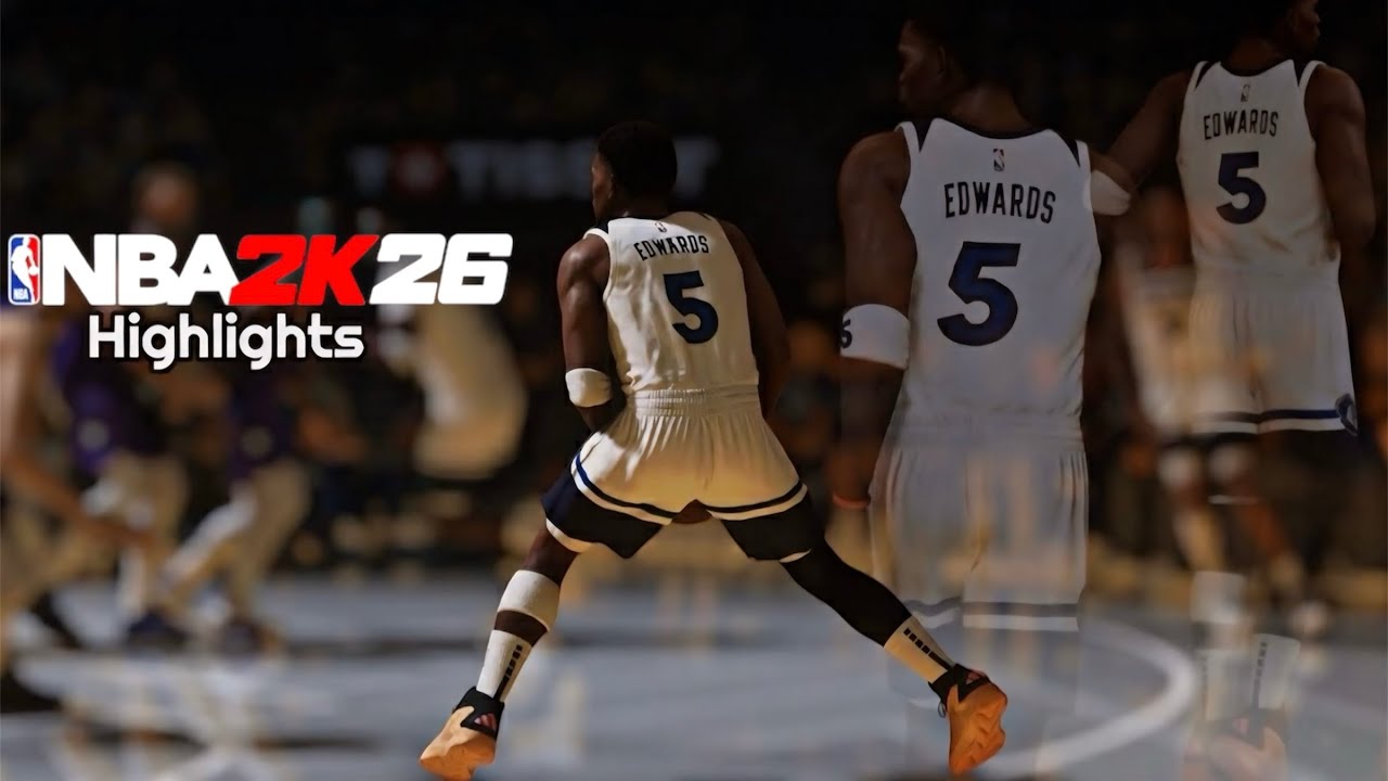 NBA 2k26 | Реалистичные лучшие моменты и фирменные приемы Энтони Эдвардса | PS5 (4K HDR)