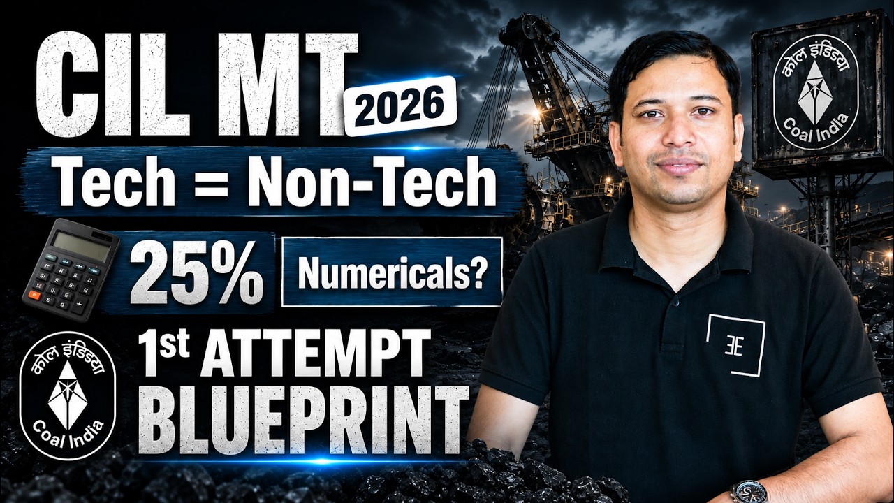 Coal India MT 2026 Ultimate Preparation Strategy | CIL MT 2026 Tech vs Non-Tech Secret Revealed