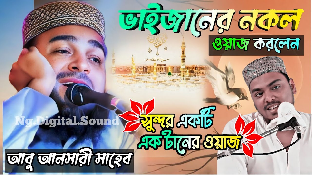 ভাইজানের নকল ওয়াজ করলেন আবু আনসারী সাহেব এক টানের ওয়াজ