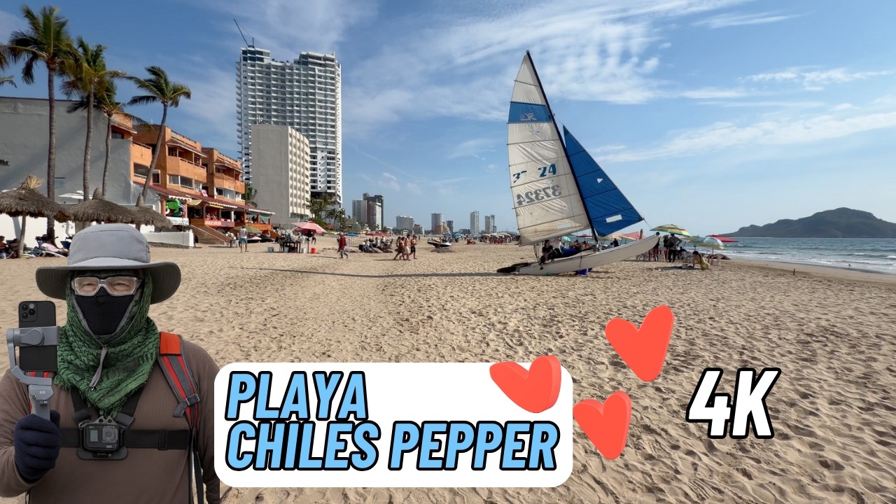 Recorrido aereo y a pie por las bellas playas de Mazatlán