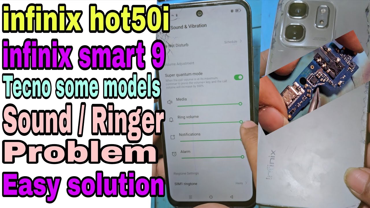 infinix hot50i speaker problem | infinix smart 9 Ringer problem | supply value ok but no sound issue