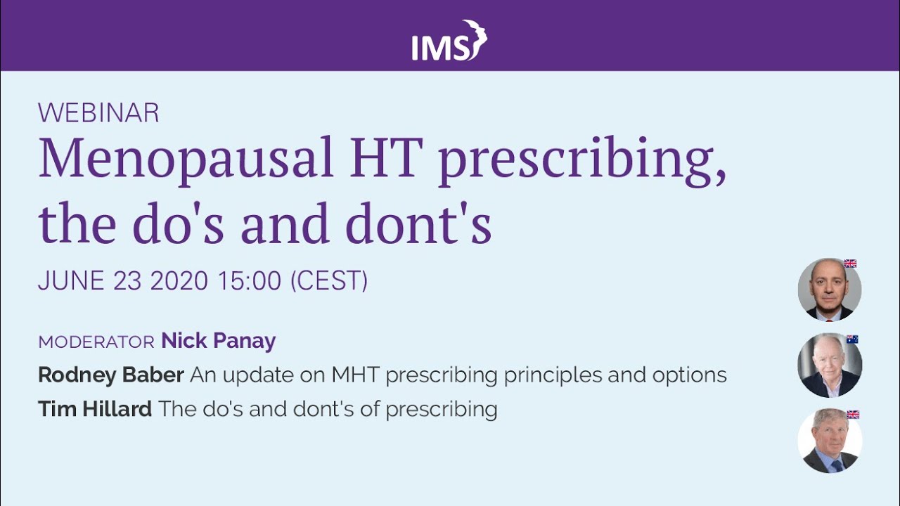 Menopause Hormone Therapy Dos and Don'ts