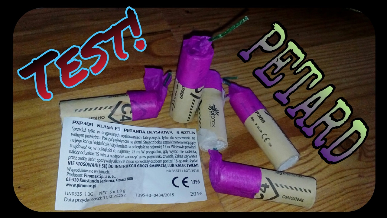 Test, Recenzja i Ocena petard z CE: PXP309-C4-Piromax