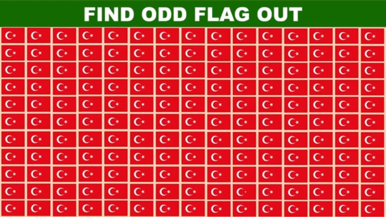Find The Odd Flag Out / Spot The Odd One Out - #Puzzles 4