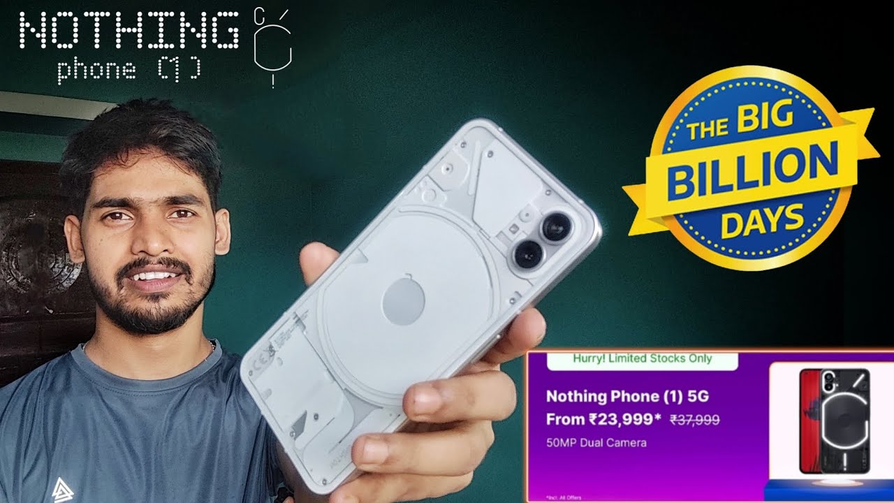 Nothing Phone (1) Big Billion Days Lowest Price | Unboxing & First Impression 🔥