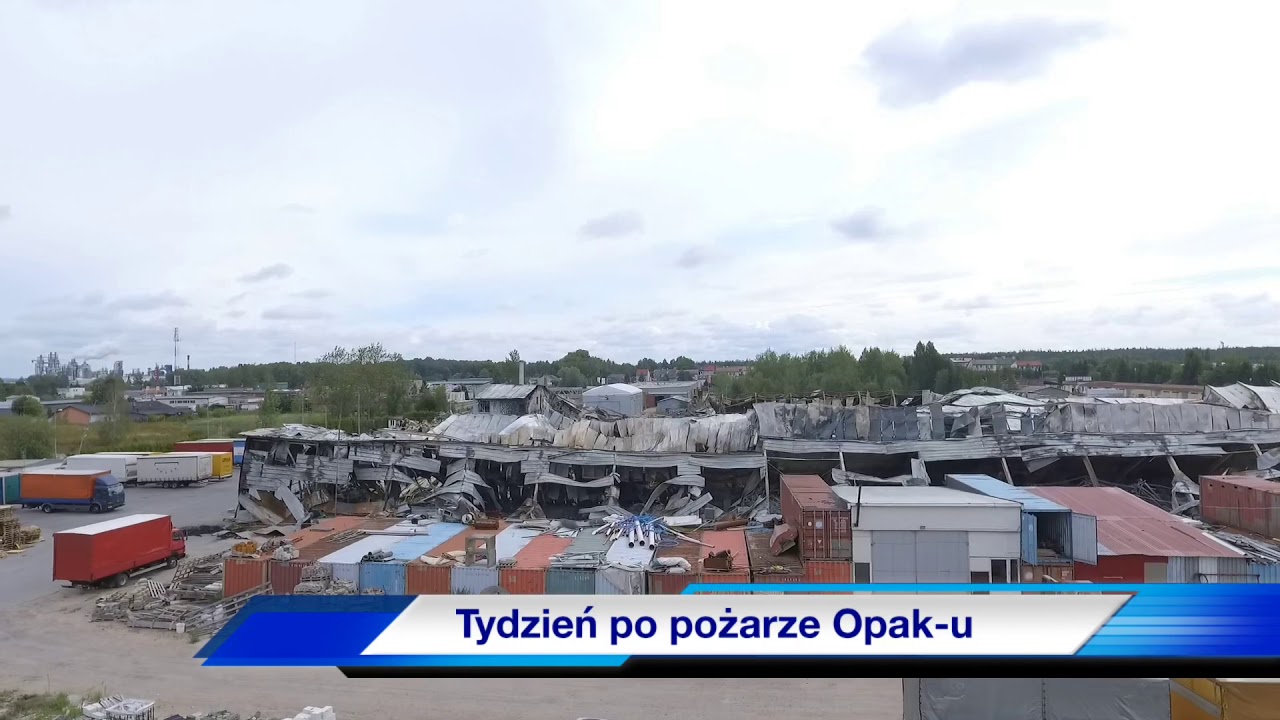 Tydzień po pożarze Opak-u