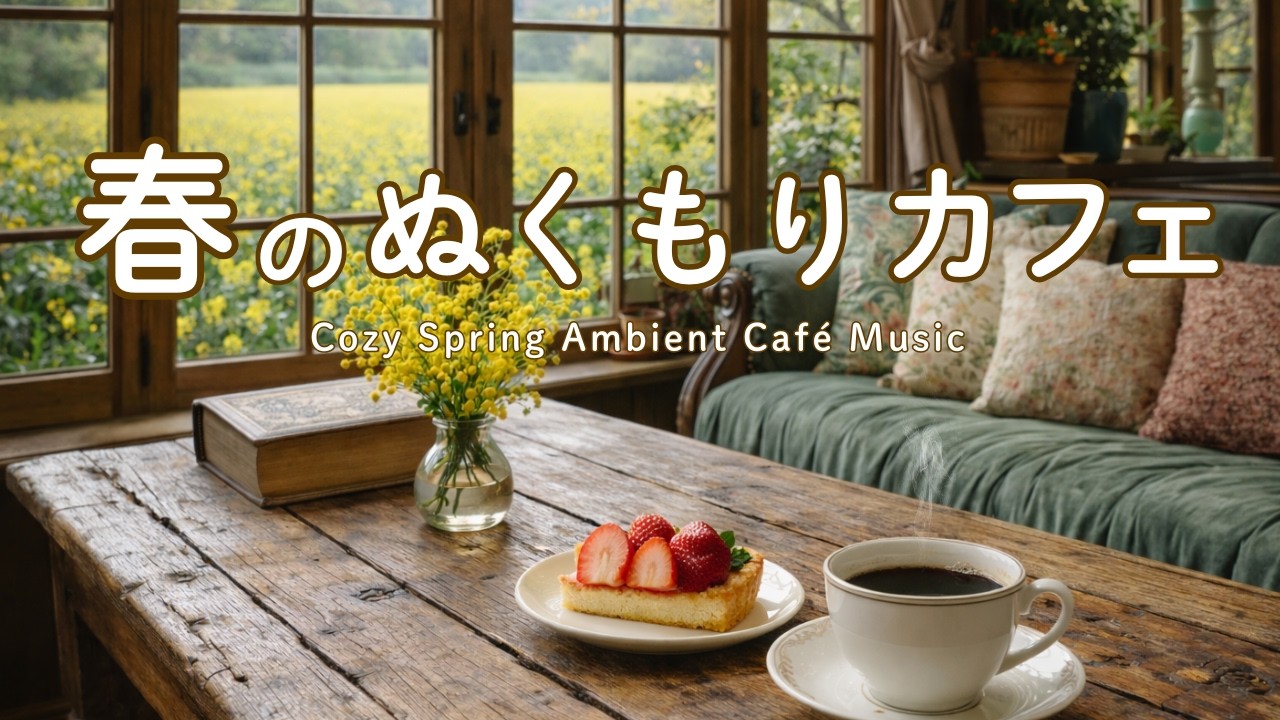 【カフェBGM】春のぬくもりカフェ｜癒やしのピアノとギター｜Relaxing Spring Café Music