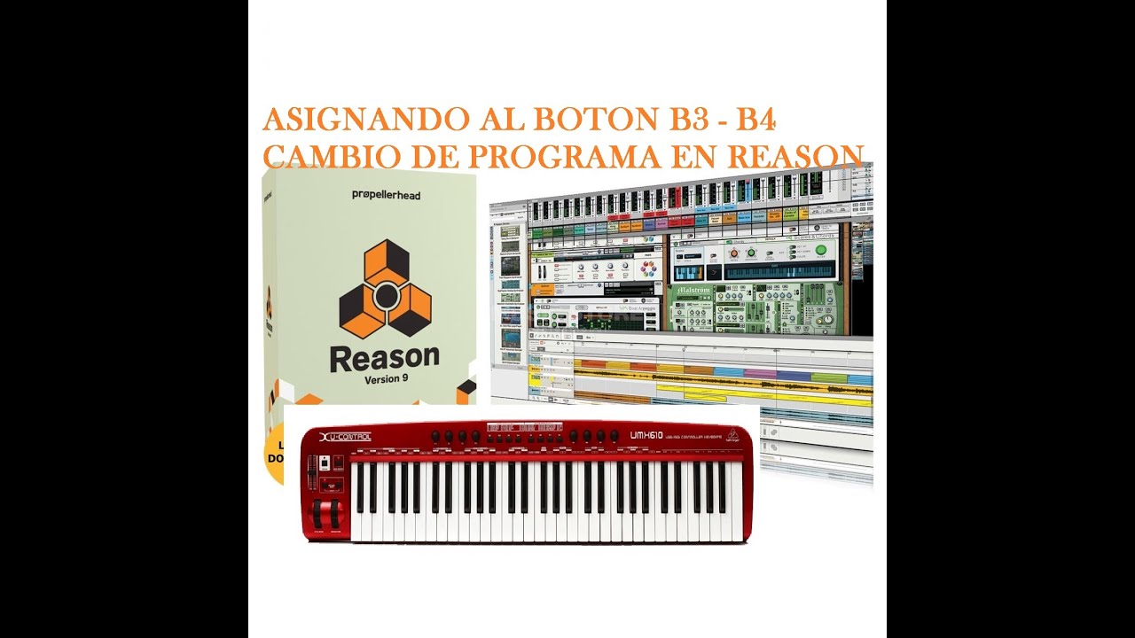 como Asignar sonidos al los botones del Behringer en REASON 2020