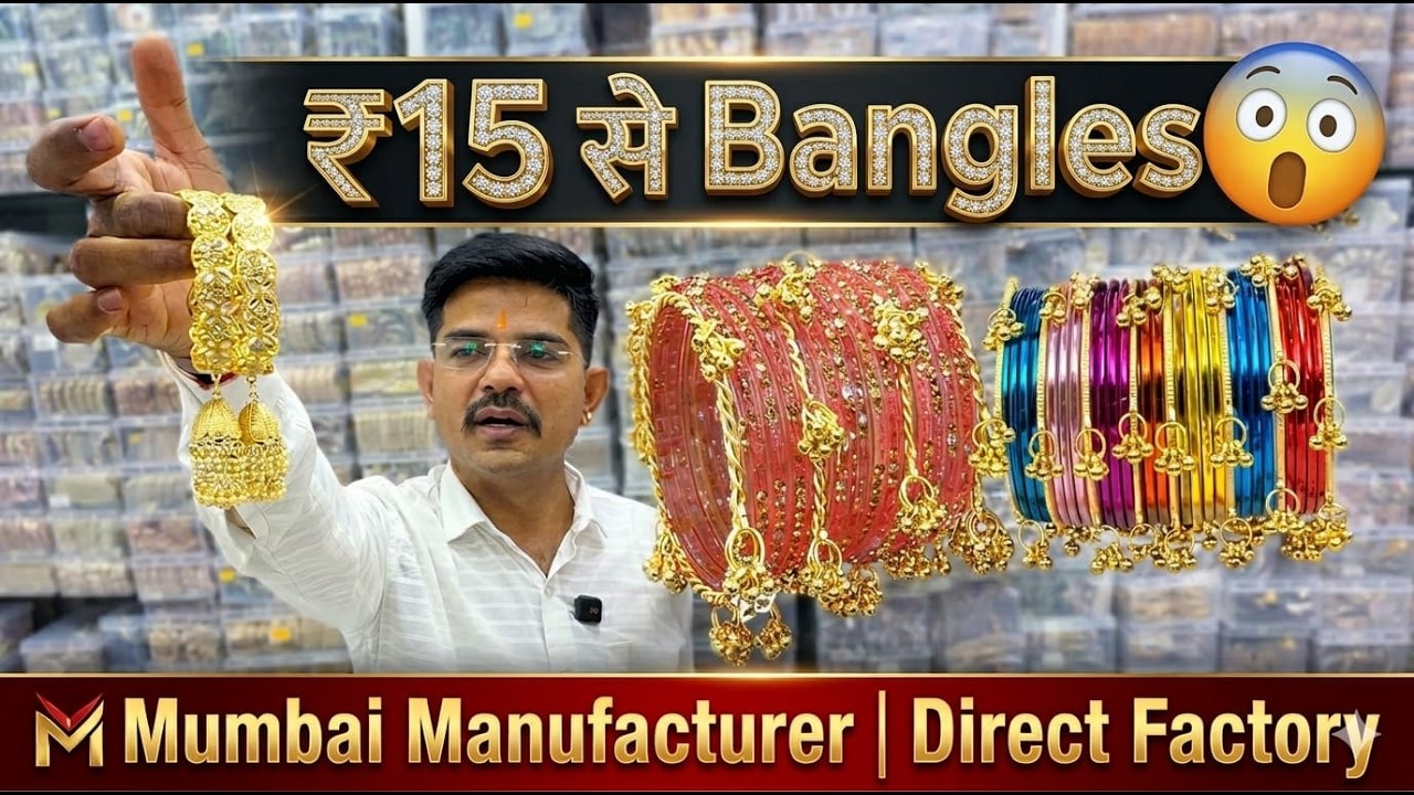 Mumbai Bangles Factory 🔥 All Types Bangles Manufacturer & Wholesale Export Jewellery Supplier India