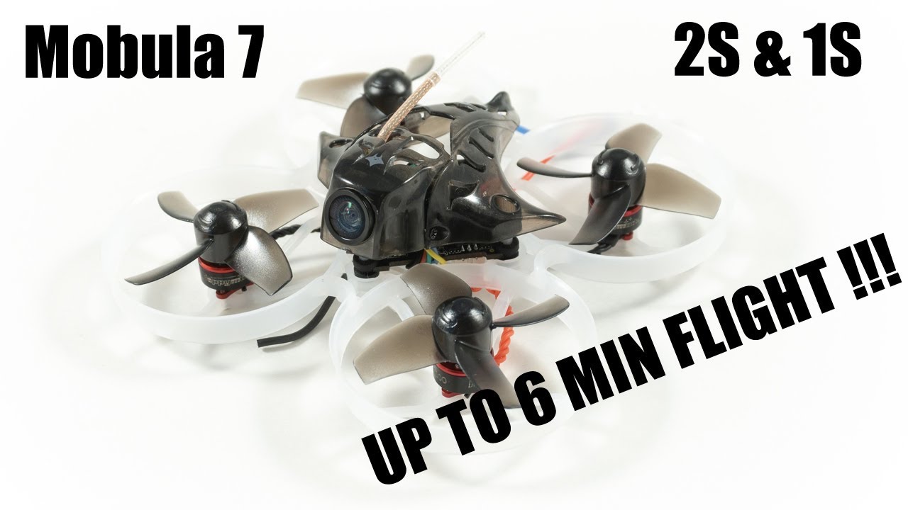 Mobula 7 1s & 2s setup indoor Flight Time [HD 60fps]