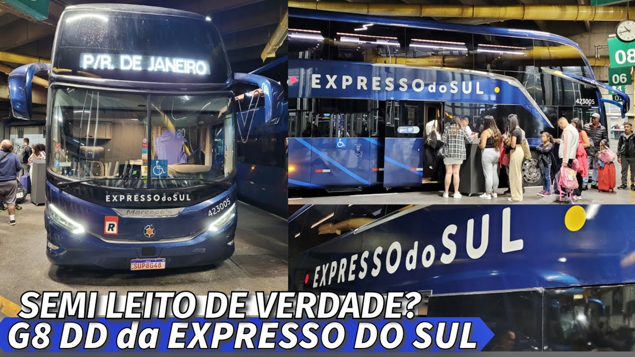 VIAJEI no SEMI LEITO do G8 DD da EXPRESSO DO SUL - São Paulo x Rio de Janeiro! APROVADO?
