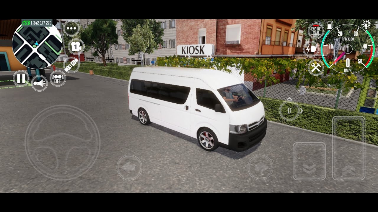 Driving Toyota Hiace in Madrid City in Driving School Simulator: EVO | Android Gameplay