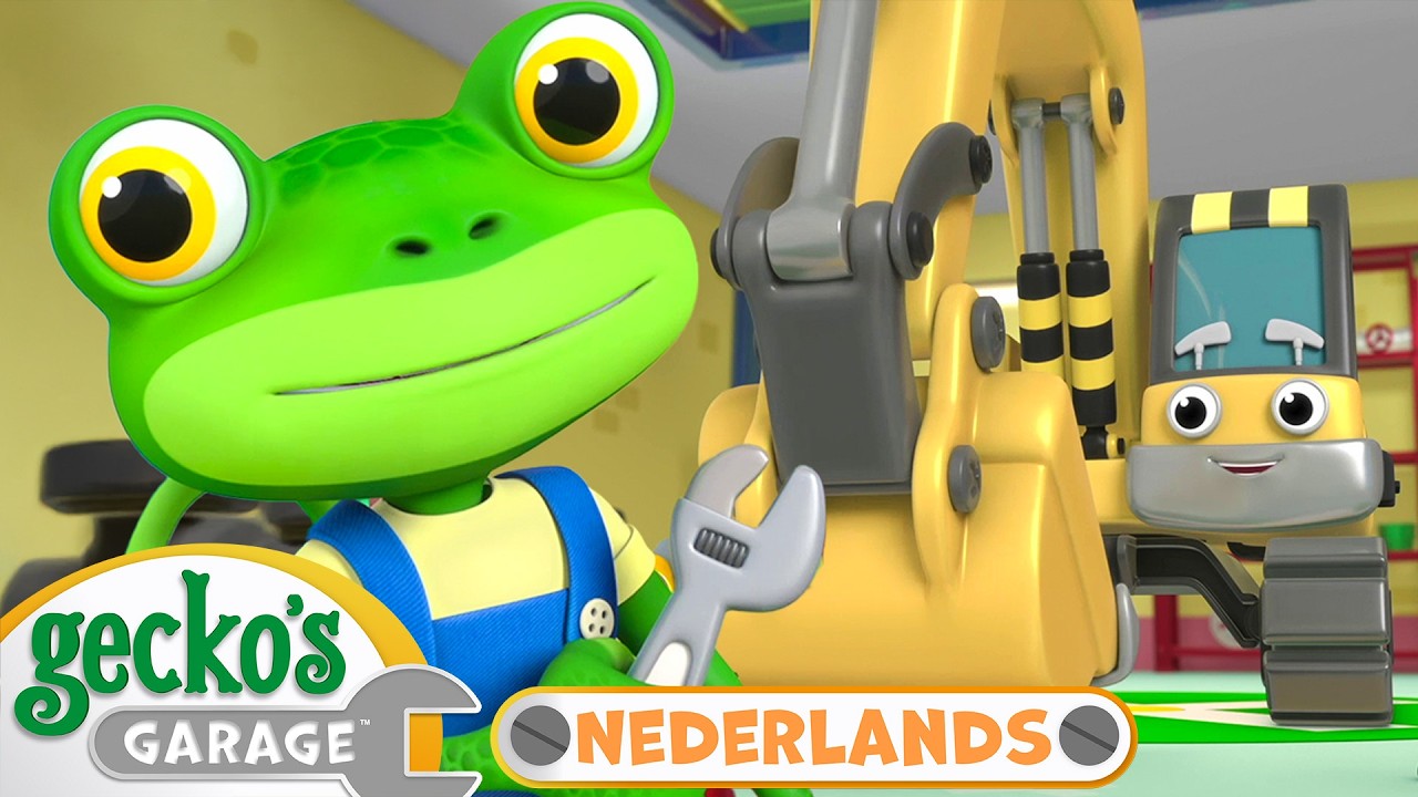 Eric de Graafmachine | Gecko's Garage | Moonbug Kids Nederlands - Kindertekenfilms