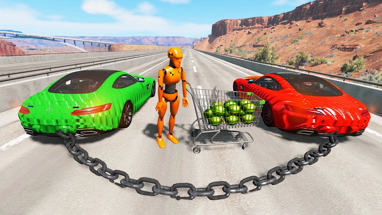 High Speed Jumps - Destroying the Cars #9 (BeamNG Drive Crashes)