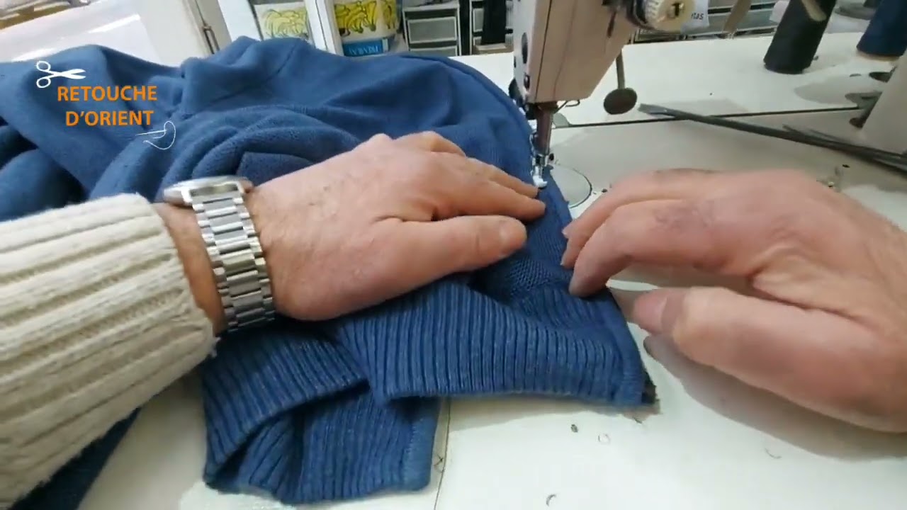 comment changer fermeture éclair blouson كيف تغير سحاب بلوزة صوف 🪡🧵🇧🇪😉👍