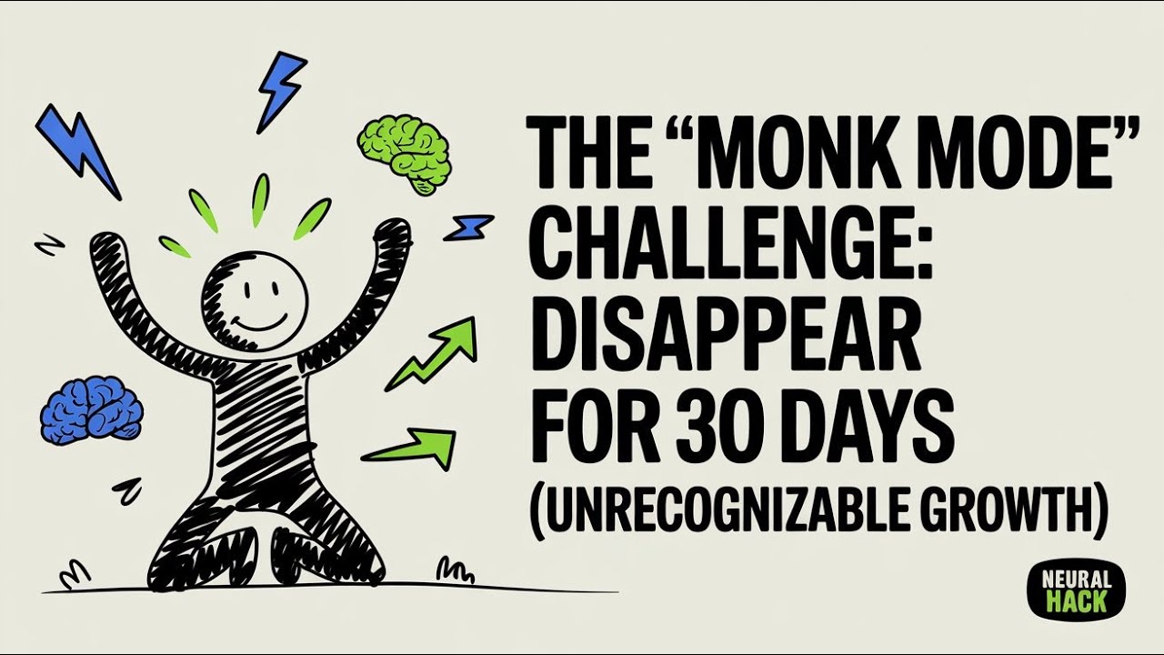 The Monk Mode Challenge Disappear For 30 Days (Unrecognizable Growth)