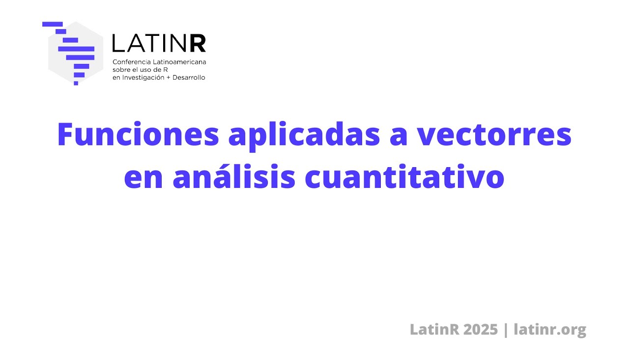 Funciones aplicadas a vectorres en análisis cuantitativo