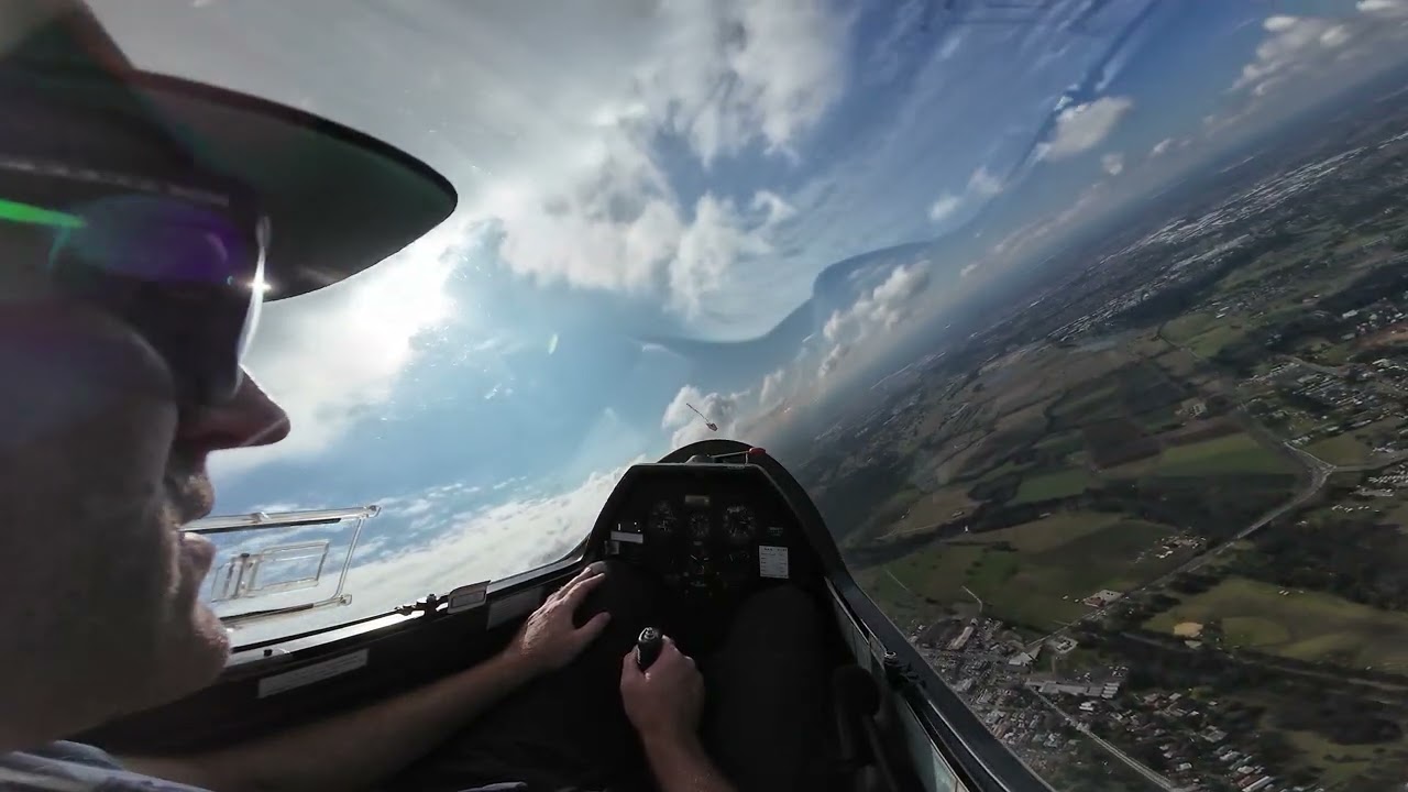 Glider Flying in the ASK21 Camden NSW Australia