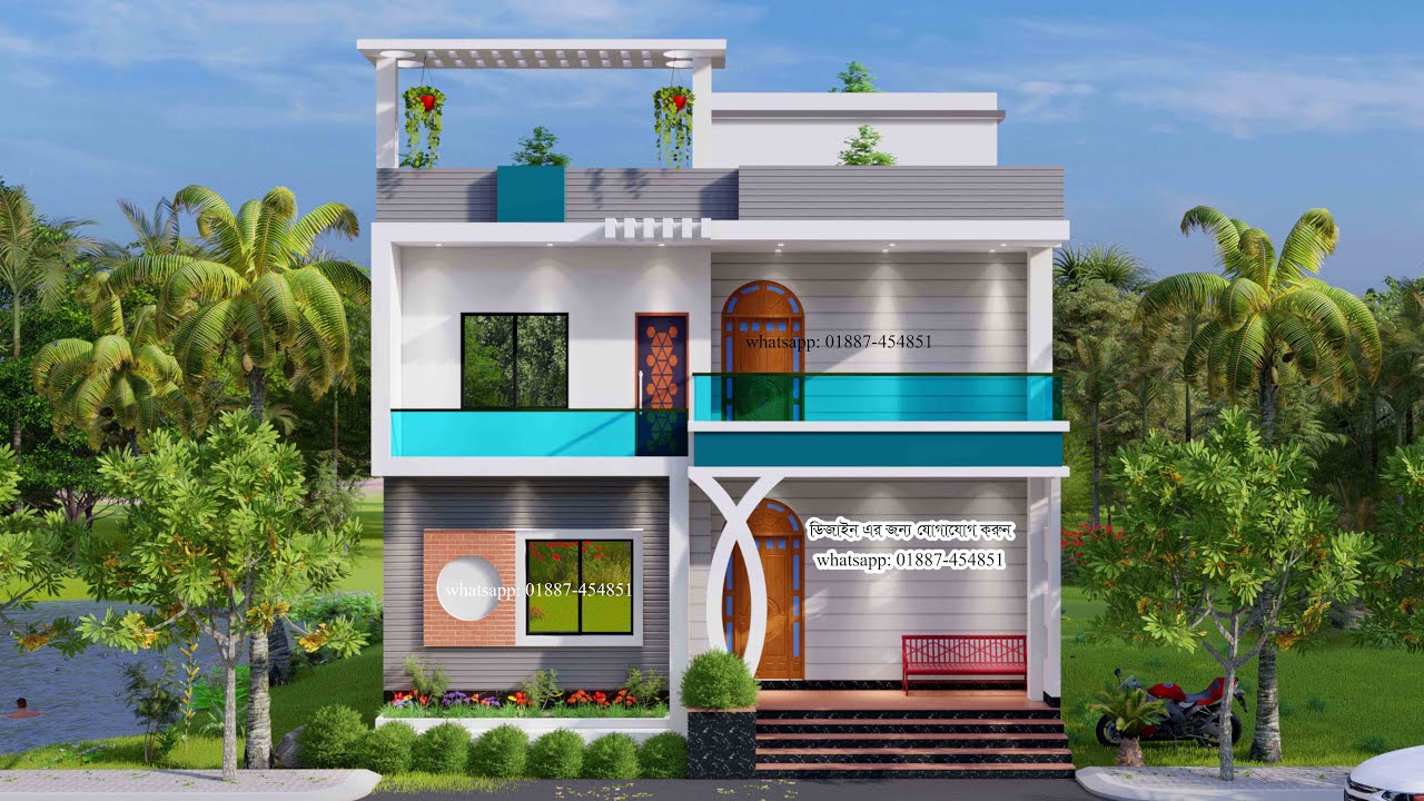 duplex house design in bangladesh। ডুপ্লেক্স বাড়ির ডিজাইন ও খরচ। ghar ka naksha। ২ তলা বাড়ির ডিজাইন