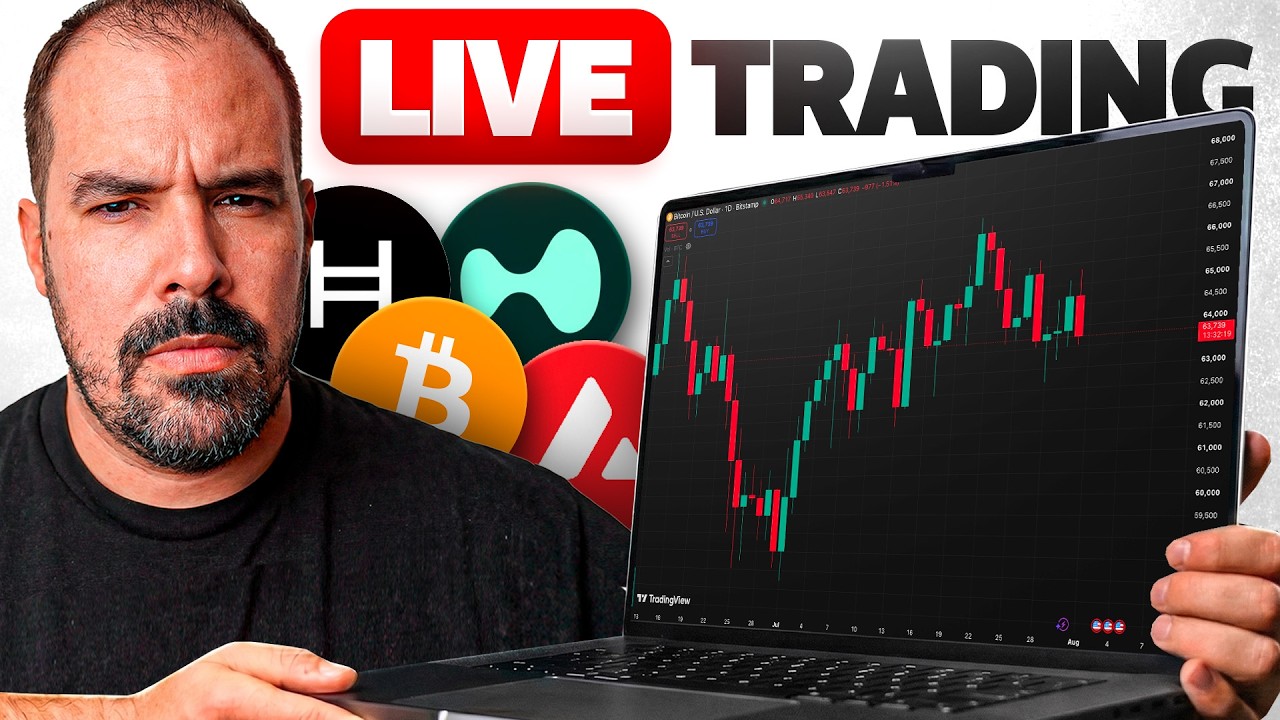 LIVE Trading: Scalping Crypto Altcoins & Stocks