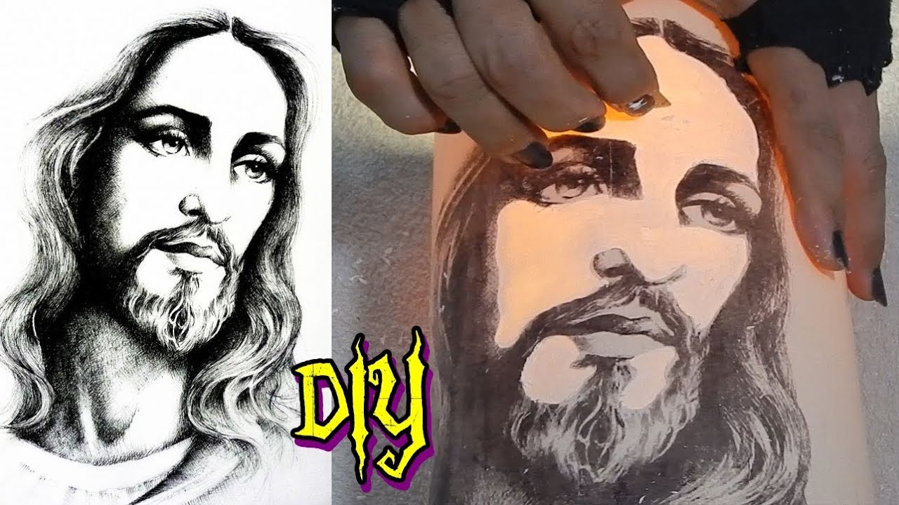 DIY aprenda fazer rosto de cristo luminária de pvc
