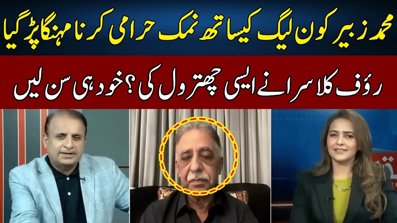 Rauf Klasra Bashes Muhammad Zubair | Madd e Muqabil | Neo TV | JE2W