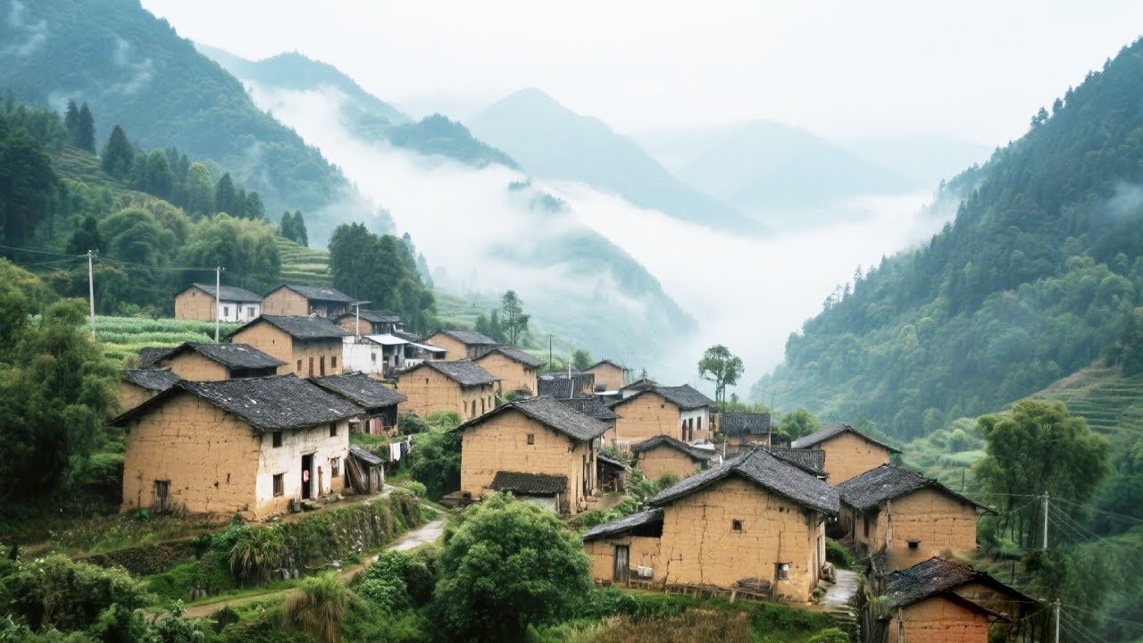 探访贵州深山68户人的村庄，全都是上世纪的土墙房，仅剩两位八旬老人留守【乡村阿泰】