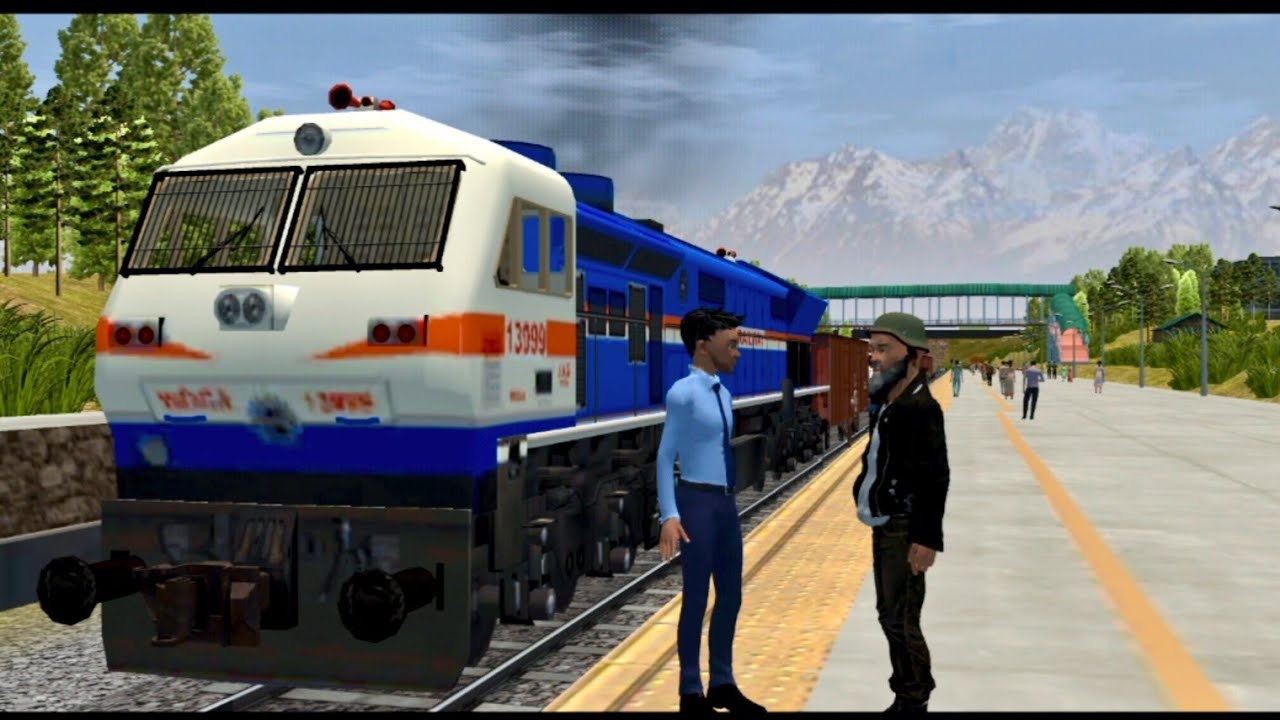 Indian Train Simulator 3D Challenge 😳| Locomotive WAP 7 High speed - Android Gameplay 