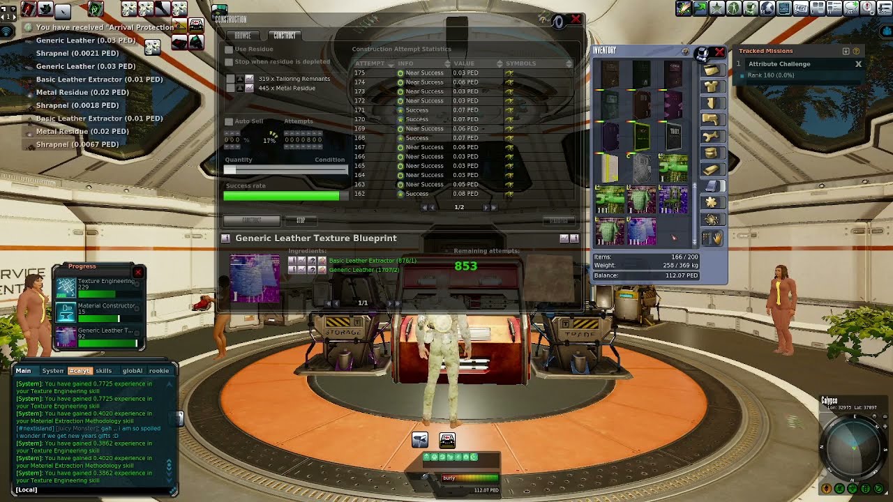 Crafting generic leather texture Planet Calypso Entropia Universe. Blueprint Hunt