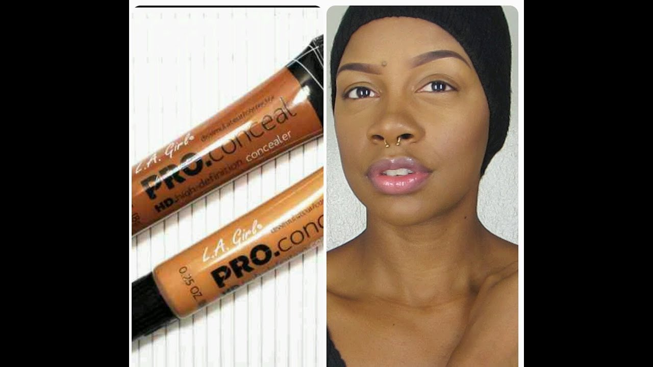 Contour and highlight using LA GIRL Pro Concealers