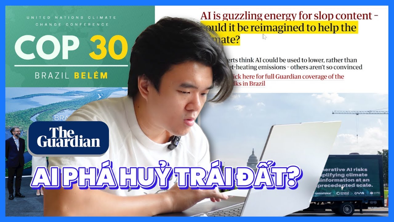 AI cứu hay hại h&agrave;nh tinh? | Đọc b&aacute;o The Guardian & học tiếng Anh c&ugrave;ng Mất Gốc