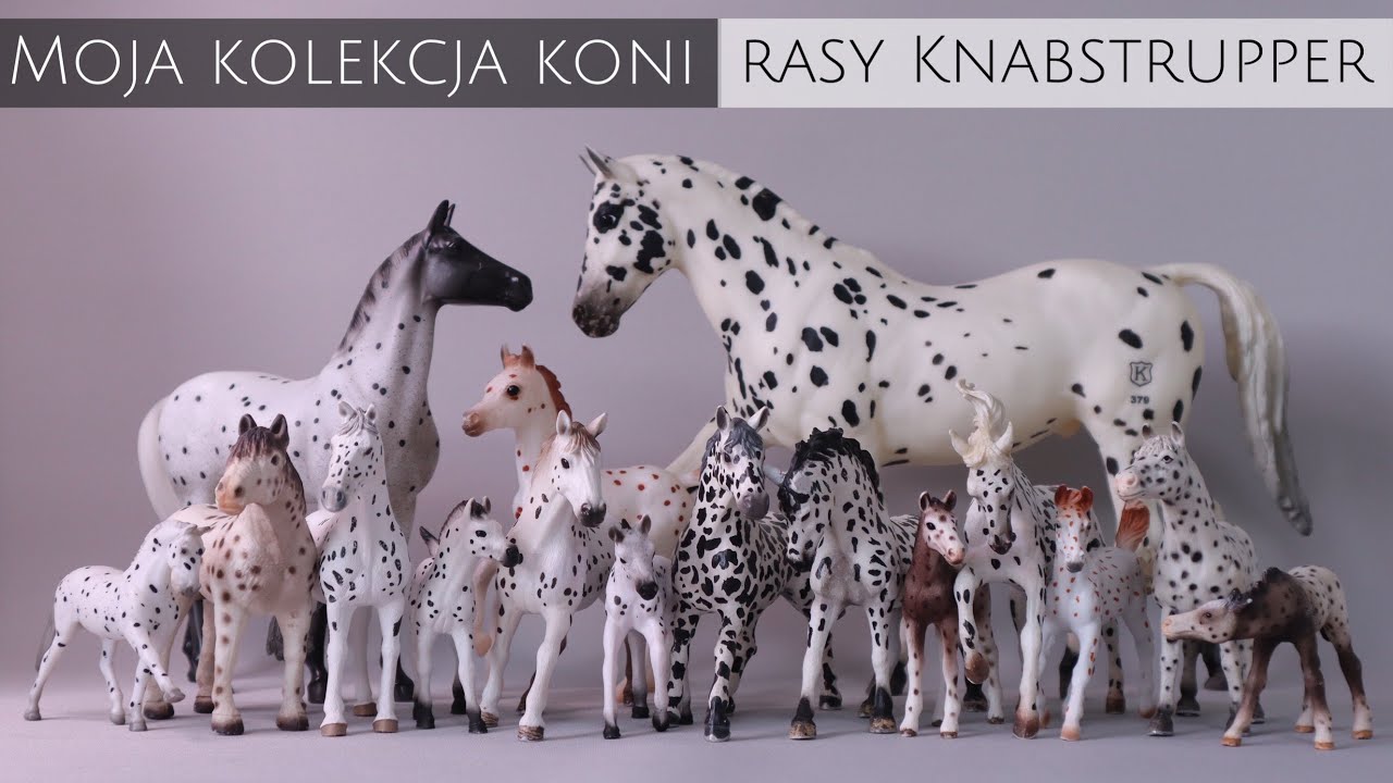Moja kolekcja Knabstrupperów |Modele koni: Schleich, Breyer, CollectA, Bullyland|