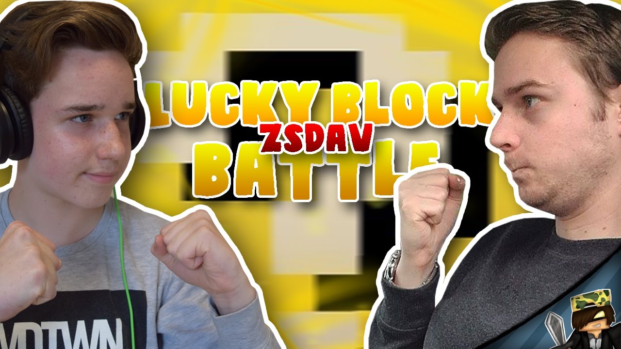 HATALMAS CSATA! - Minecraft: Lucky Block Battle w/zsDav