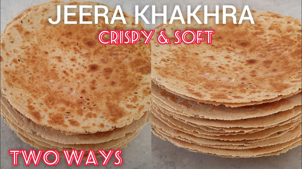 HOW TO MAKE KHAKHRA RECIPE | GUJARATI JEERA KHAKHRA | CRISPY FLAT BREAD RECIPE